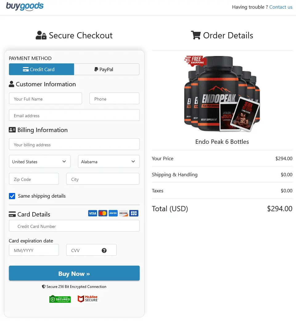 secure checkout